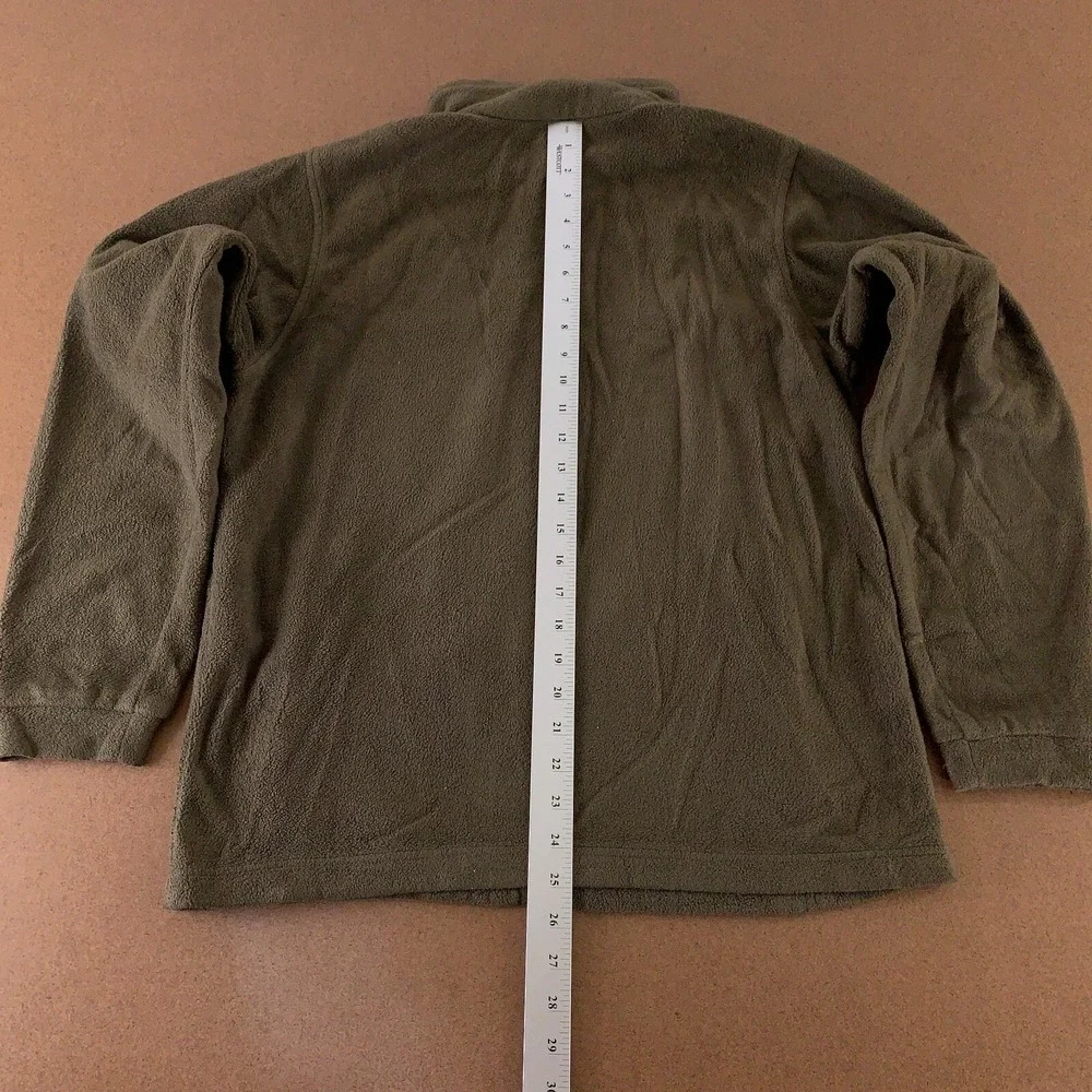 Columbia Youth Size 18/20 Brown Fleece Pocketed Full Zip Jacket